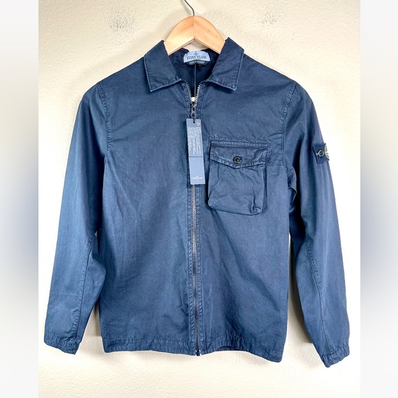 NWT Stone Island Junior Kids Black Cotton Jacket Size 12Y - Picture 8 of 16